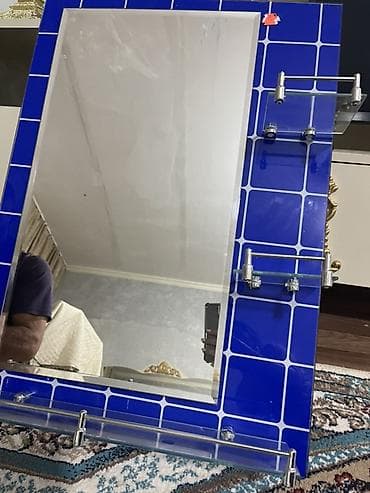 bambu: Güzgü Divar üçün, Düzbucaqlı, Hamam üçün, Çərçivə ilə — 1