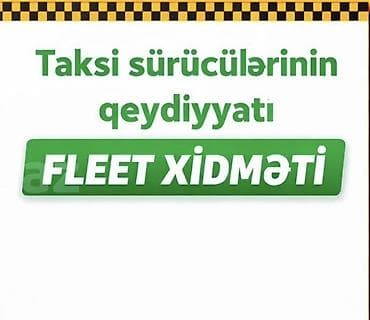 Taksi sürücüsü tələb olunur