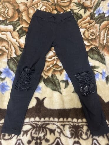 детские спортивные лосины: Uşaq şalvarları her biri 10 azn 1) Tünd boz rəngli klassik şalvar - — 8