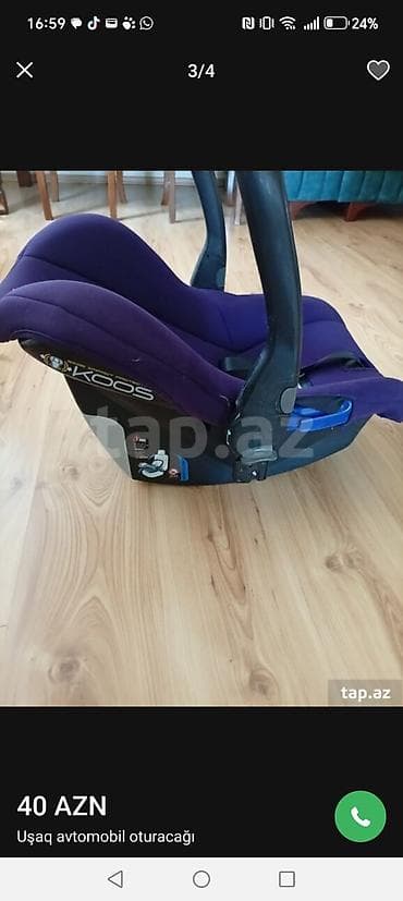 usag oyuncaglari: Uşaq avtomobil oturacağı – Jané KOOS - Rəng: bənövşəyi - Model: KOOS — 1