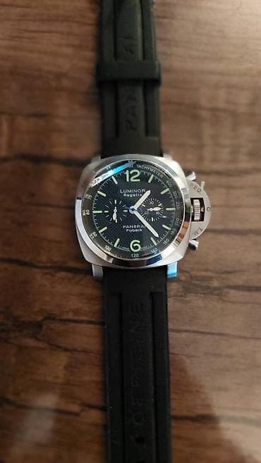 sensor saatlar: İşlənmiş, Qol saatı, Panerai Luminor, rəng - Gümüşü — 6