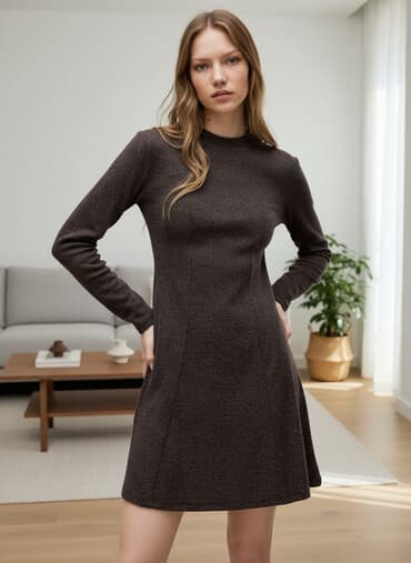 qış qadın koftaları: Gündəlik don, Mini, H&M, S — 1