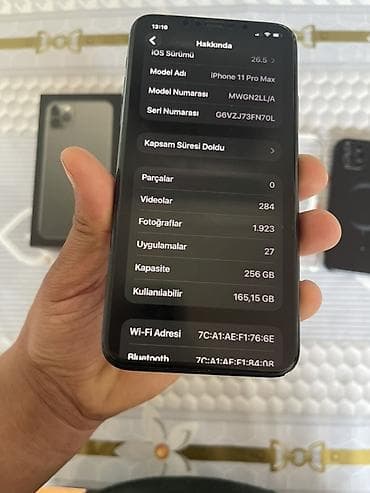 mini sok çəkən: IPhone 11 Pro Max, 256 GB, Space Gray, Face ID — 4