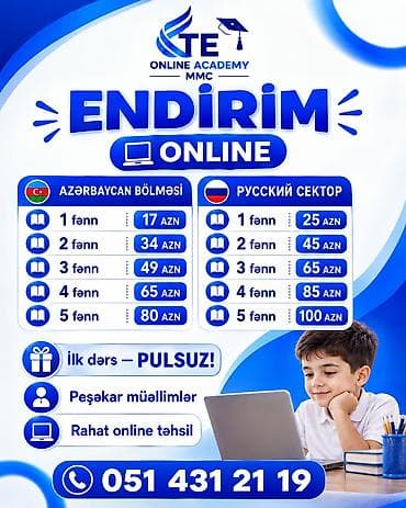 Xidmətlər: Repetitor, Riyaziyyat, Biologiya, Fizika, Rus dili, Azərbaycan dili, İmtahanlara hazırlıq, Abituriyent hazırlığı — 1