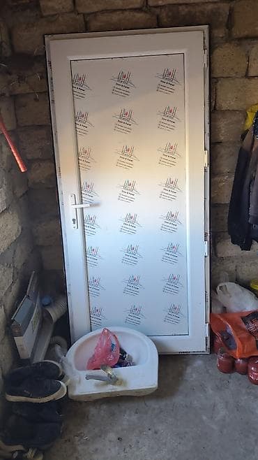 acar dest: PVC qapı və pəncərə dəsti - Material: PVC (plastik) profil - Qapı: Ağ — 1