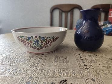 sud separatoru: Keramika dəsti – 2 predmet - Kaşa: ağ fonlu keramika, kənarları — 3