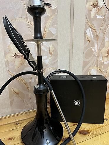 Premium nargilə dəsti – qara rəngli, müasir dizayn Xüsusiyyətlər: -
