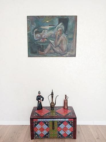 sican sekili: Rəsm əsəri – orijinal yağlı boya tablo - Texnika: kətan üzərində — 2
