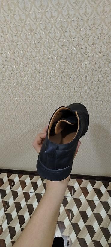 Туфли: Qara dəri slip-on kişi ayaqqabısı - Rəng: qara, iç hissə bej tonlarda — 3