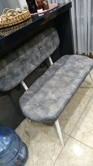 metbex ucun divan: Для кухни, Нераскладной, 2 стула — 1