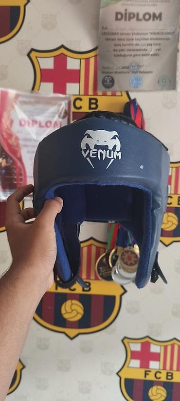 boks torbası: Venum boks/kikboksinq başlıq - Rəng: mavi - Material: möhkəm sintetik — 4