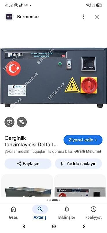 stabilizatör: Tezedir istfade olunmayib real alci endrim olcaq 15kv150den qaldiran — 2