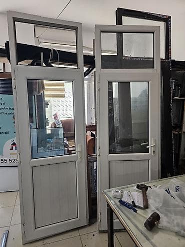 qapi plastik: Yeni İkiqat şüşə paketi Plastik pəncərə, Еni: 120 sm, Uzunluğu: 170 sm, Ödənişli quraşdırma — 4