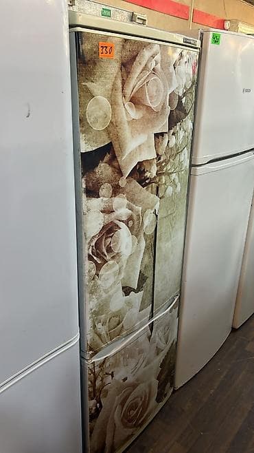 samsung 3d smart: İki qapılı soyuducu (alt kamera – dondurucu). Ön qapıda qızılı/bej — 2