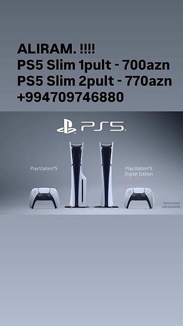 switch 2: PLAYSTATION ALIRAM ELAQE - +994709746880 WP - PS5 Slim 1 pult – 700 — 1