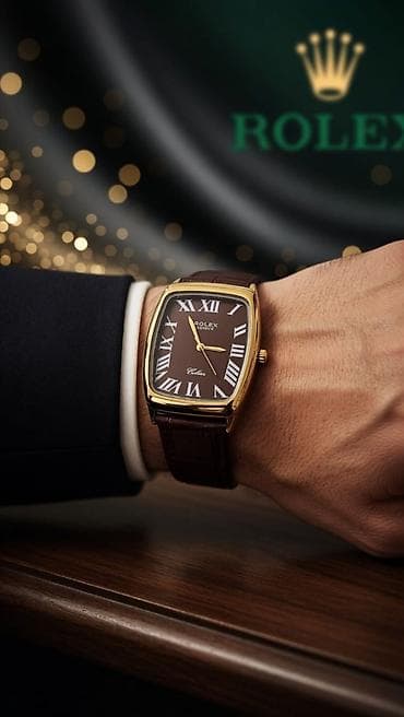 qara kemer: Qol saatı, Rolex, rəng - Qızılı — 1