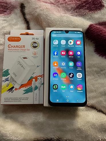 samsung a91: Samsung Galaxy A30, 64 GB, rəng - Boz, İki sim kartlı — 3