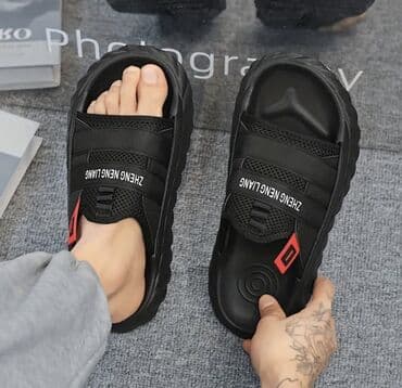 массажные тапочки бишкек: Домашние тапочки, Размер: 40, цвет - Черный, Новый — 1
