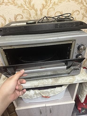 mikro dalgali soba: Duxovka Akel, Elektrik, rəng - Gümüşü, Ayrıca dayanan, İşlənmiş — 2