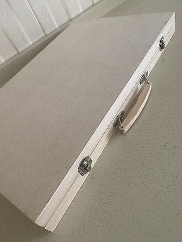 набор юного художника: Rəssamlıq və yaradıcı dəst – taxta çamadan qutuda Geniş komplekt: - — 7