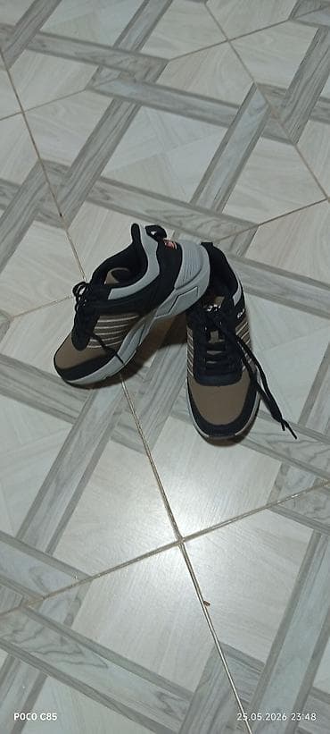 qizil uezuek type 1: Kanglea Sport uniseks idman ayaqqabısı - Rəng: qəhvəyi–qara–boz — 3