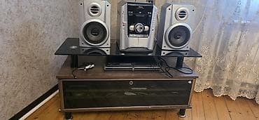 Panasonic mini audio sistemi və TV stendi - Marka/model: Panasonic — 1
