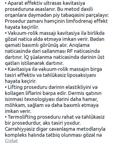 Arıqlama aparatları: Vakuum massaj, Ültrasəs kavitasiya, Kriolipoliz — 4