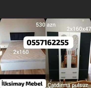 quxna şkafı: Təknəfərlik çarpayı, Dolab — 5