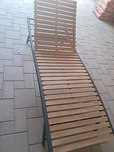 kredit mebel: Açıq hava üçün uzanma şezlongu – JYSK - Dizayn: Minimalist və müasir; — 1