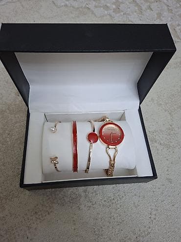 drag 3: Klassik Saat dəsti, rəng - Qırmızı — 2