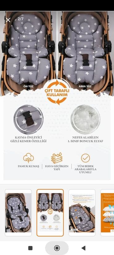 kolyaskalar: Kolyaska ucun ortopedik dosek satilir.Çox az istifade olunub — 2