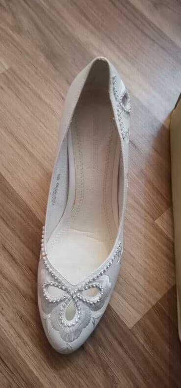 ağ mokasinlər: Tuflilər, Ölçü: 39, rəng - Ağ, Yeni — 2