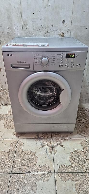 Техника и электроника: Стиральная машина LG, 7 кг, Б/у, Автомат, Есть сушка, Платная доставка — 1