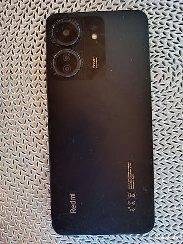 Redmi 13C, 128 GB, rəng - Qara, Sensor, Barmaq izi, İki sim kartlı