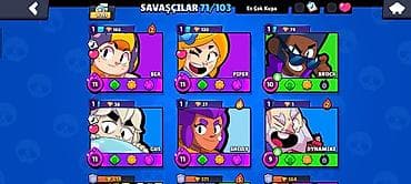 Brawl Stars hesabı. watsapp:0513983155 9ədəd 11sv. 8ədədhiperşarj. 6 — 2