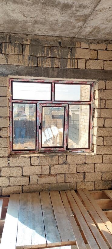 Yeni İkiqat şüşə paketi Plastik pəncərə, Еni: 1 sm, Uzunluğu: 100 sm, Pulsuz quraşdırma