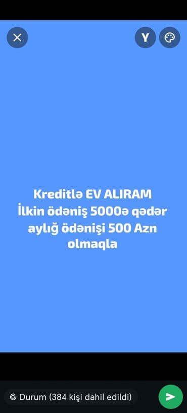 sadə ev çertyojları: 40 kv. m, 2 otaqlı, Qaz, İşıq, Su — 1