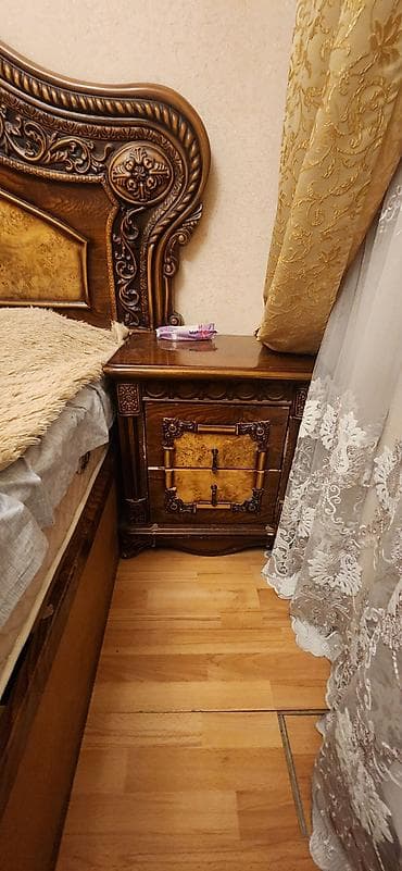 Мебель: Klassik üslubda massiv mebel dəsti - Yataq otağı və qonaq otağı üçün — 2