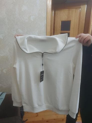 ag xalat: Svitşot, Tudors, M, rəng - Ağ — 1