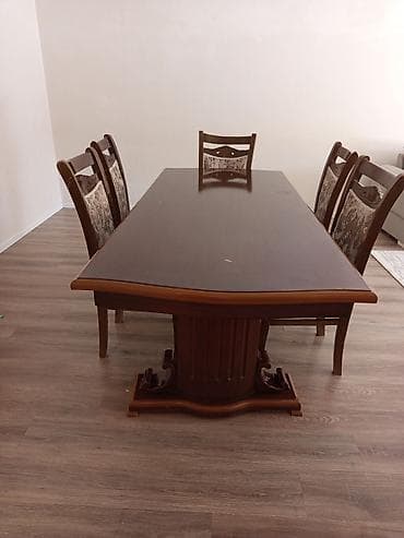 kahı: Qonaq otağı üçün, Açılmayan, Dördbucaq masa, 6 stul — 1