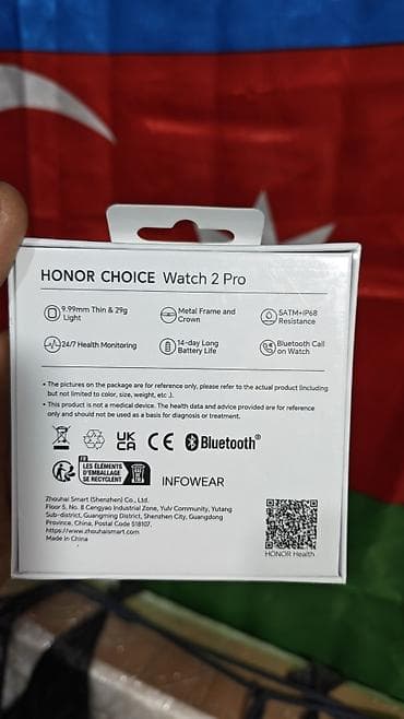honor note 8 pro: Yeni, Smart saat, Honor, Suya davamlı, rəng - Qara — 2