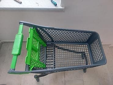 Mağaza arabaları: Supermarket alış-veriş arabası - Material: möhkəm plastik və metal — 1