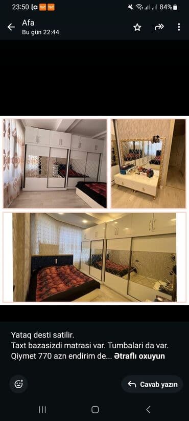 bakcell internet paketleri 15 azn: Yataq desti satilir. Taxt bazasizdi matrasi var. Tumbalari da var — 1