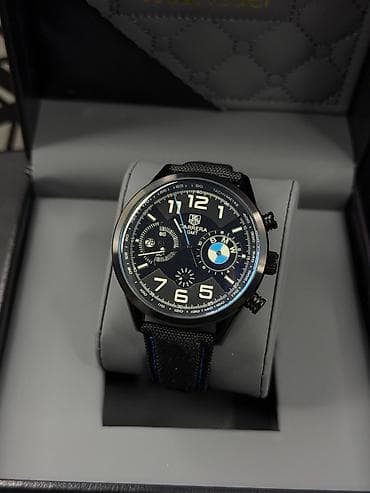 TAG Heuer Carrera GMT x BMW temalı kişi qol saatı - Korpus: qara at lalafo.az TAG Heuer Carrera GMT x BMW temalı kişi qol saatı - Korpus: qara