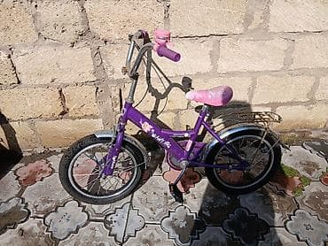 Uşaq velosipedi – bənövşəyi rəngdə, qızlar üçün dizayn