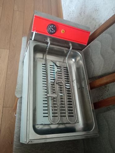 qaz panel: Elektrikli dərin qızartma aparat - Tək vannalı, paslanmayan polad — 2
