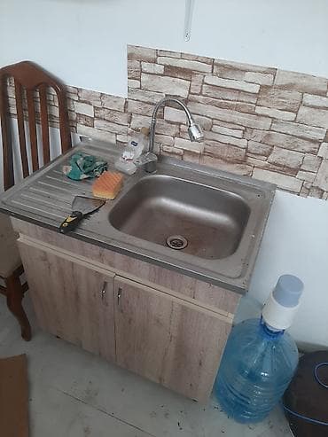 moyka metbex: Mətbəx mebel dəsti üçü 80 azn dolapların boyu 1.10 cm lavabo 80 cm — 1