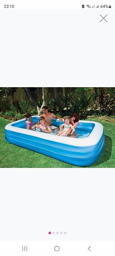 🌊 Elektron Nasos HƏDİYYƏ! 🎁 INTEX Şişmə Hovuz – Yay üçün ideal seçim! — 1
