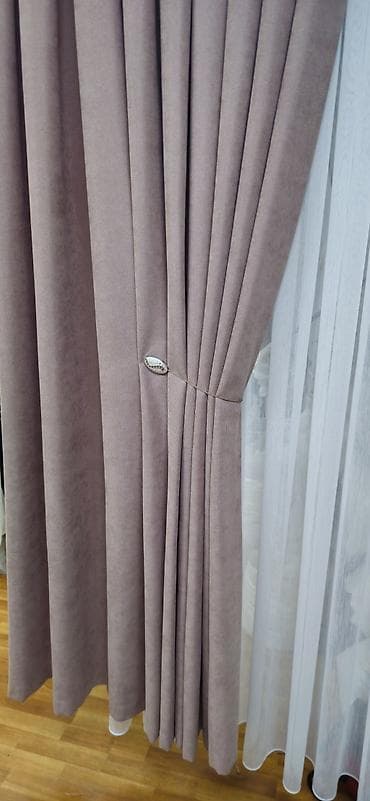 Şamdanlar: Məhsul: Qalın pərdə + tül dəsti - Dizayn: İkiqat kompozisiya – pastel — 6