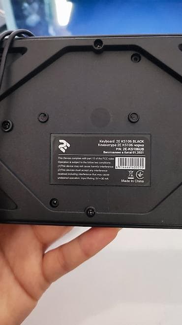 klavyaturalar: 2E KS106 Black simli klaviatura - Model: 2E KS106 (P/N: 2E-KS106UB) - — 2
